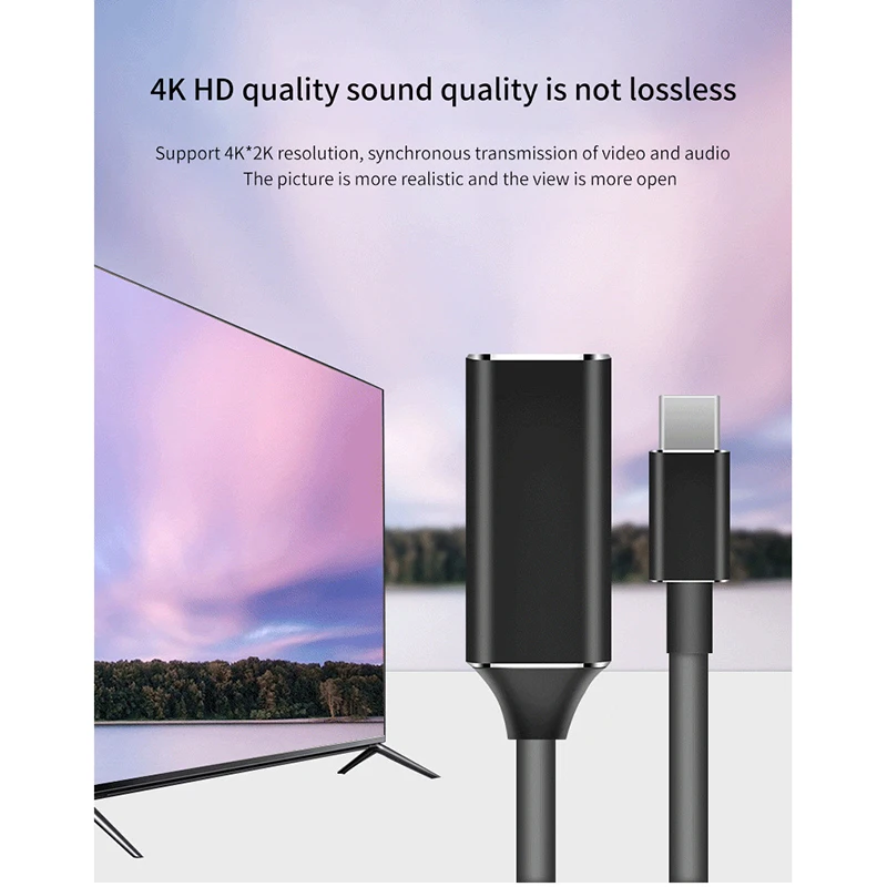 USB C к HDMI конвертер адаптер HD 4K Тип C к HDMI мульти монитор адаптер внешняя видеокарта для samsung Xiaomi huawei usb-c