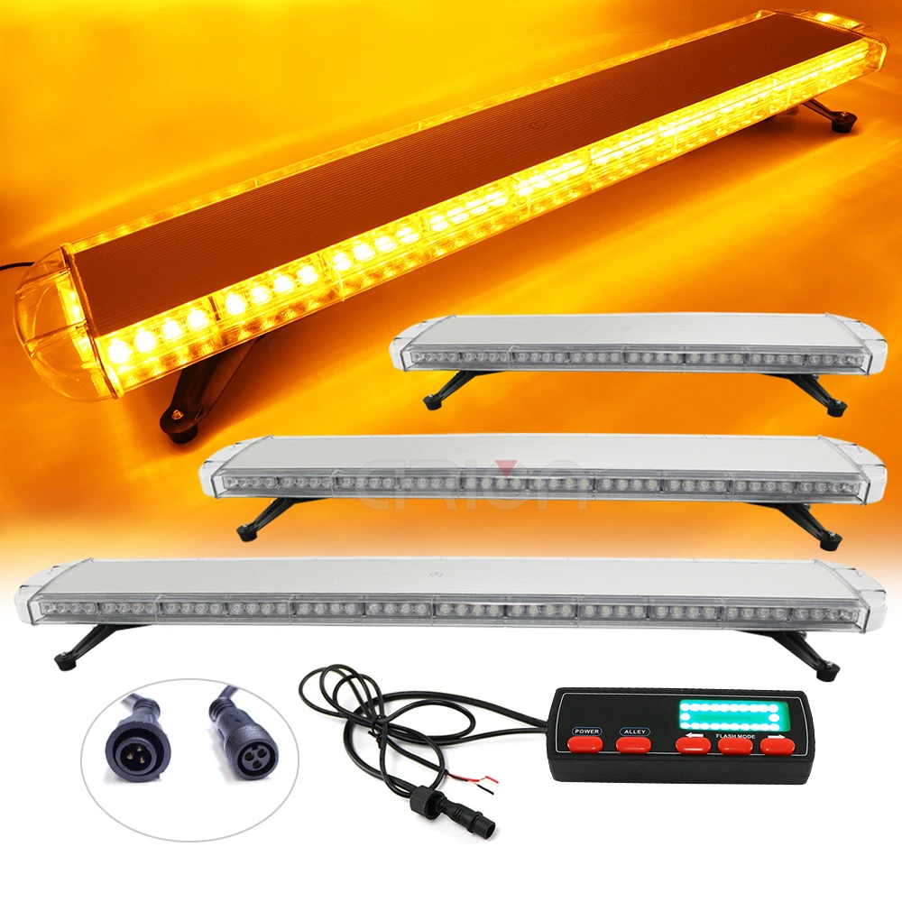 Cirion 30" To 72" Led Strobe Flash Warning Light Bar Car Trucks Beacons Safety Emergency Lights