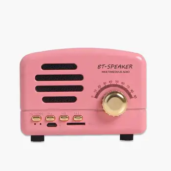 

Retro Portable Bluetooth Speaker Retro Mini Portable Wireless Bluetooth Speaker Radio USB/TF Card Music Player Music box