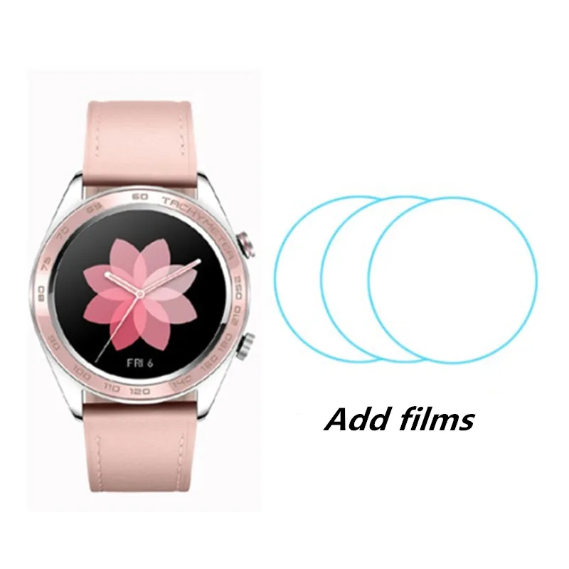 Apricot add films Huawei Honor Watch Dream ceramic face smartWatch NFC GPS трекер сердечного ритма трекер сна 5ATM водонепроницаемый рабочий 7 дней - Цвет: Apricot add films