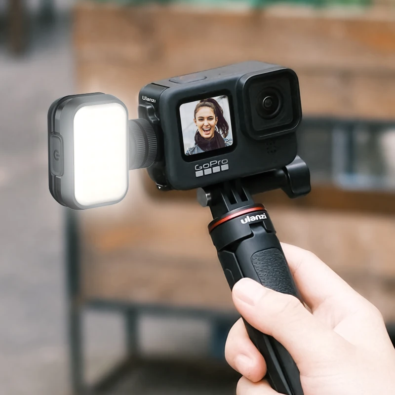 ULANZI Mini luz LED de vídeo VL28, 6500K, para cámara 9, 8, Hero, iPhone 12 Max, 12 Mini, 11 XS, luz de relleno|Kit de iluminación fotográfica| - AliExpress
