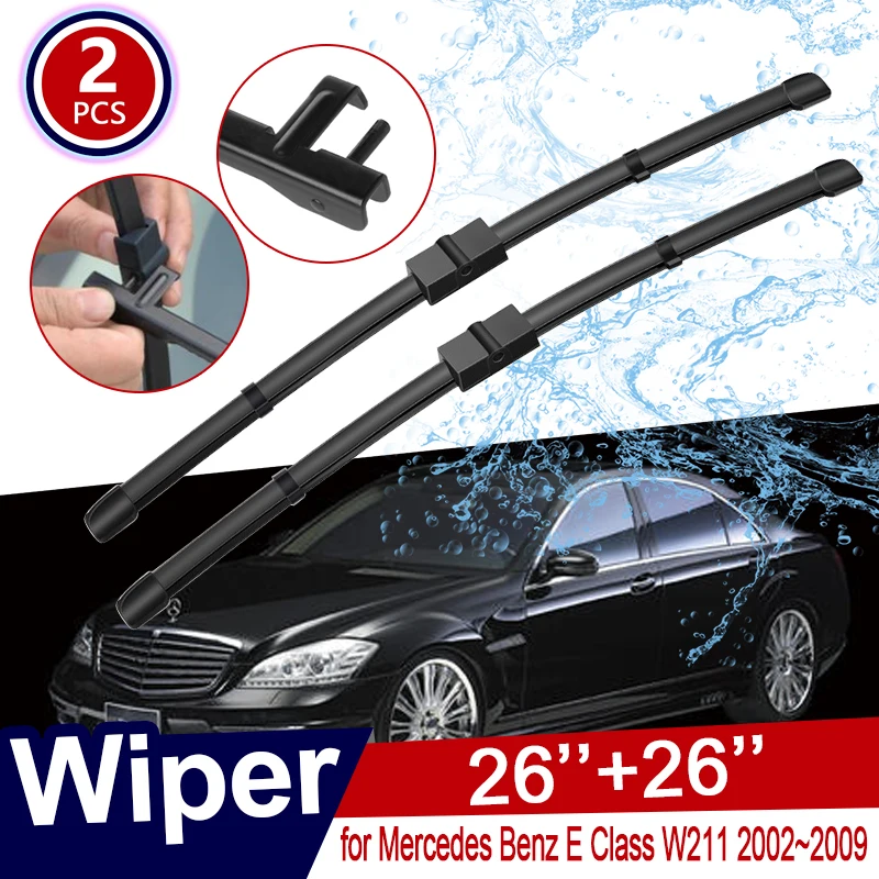 for Mercedes Benz E Class W211 2002~2009 Car Wiper Blade Windshield E200 E250 E270 E280 E300 E320 E350 E400 E420 E450 E500 | Автомобили и