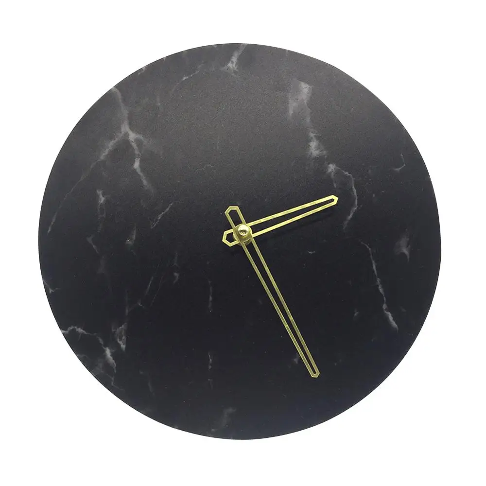 

Wall Clock Modern Design Retro Marble Texture Grain Wall Clocks Round Acrylic Marble Digital Hanging Clocks Home Decoration