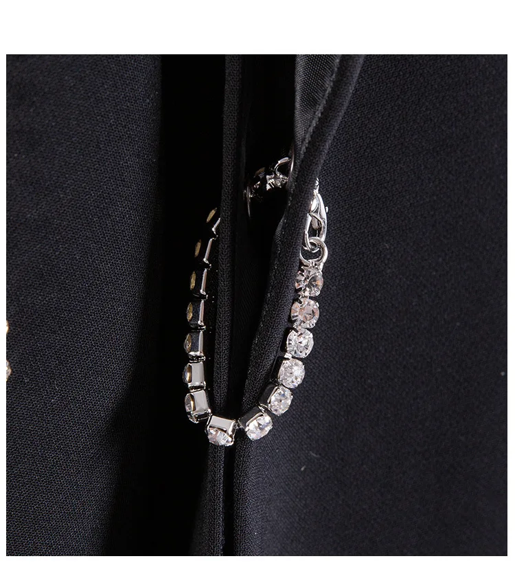 High Street Boutique женские короткие блейзеры роскошные бриллианты куртки с кисточками дизайнерские открытые рукава индивидуальные женские костюмы для вечеринки