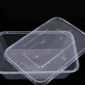 50pcs Thick Square Disposable Lunch Box 2