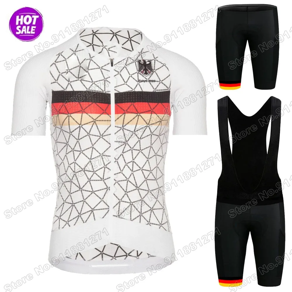 2021 New Germany Cycling Jersey Set German National Team Cycling