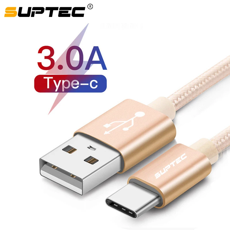 SUPTEC usb type-C кабель USB 3,1 type C провод для быстрой зарядки и синхронизации данных для Xiaomi Mi5 5S Redmi 4 pro huawei P9 P10 plus Кабель