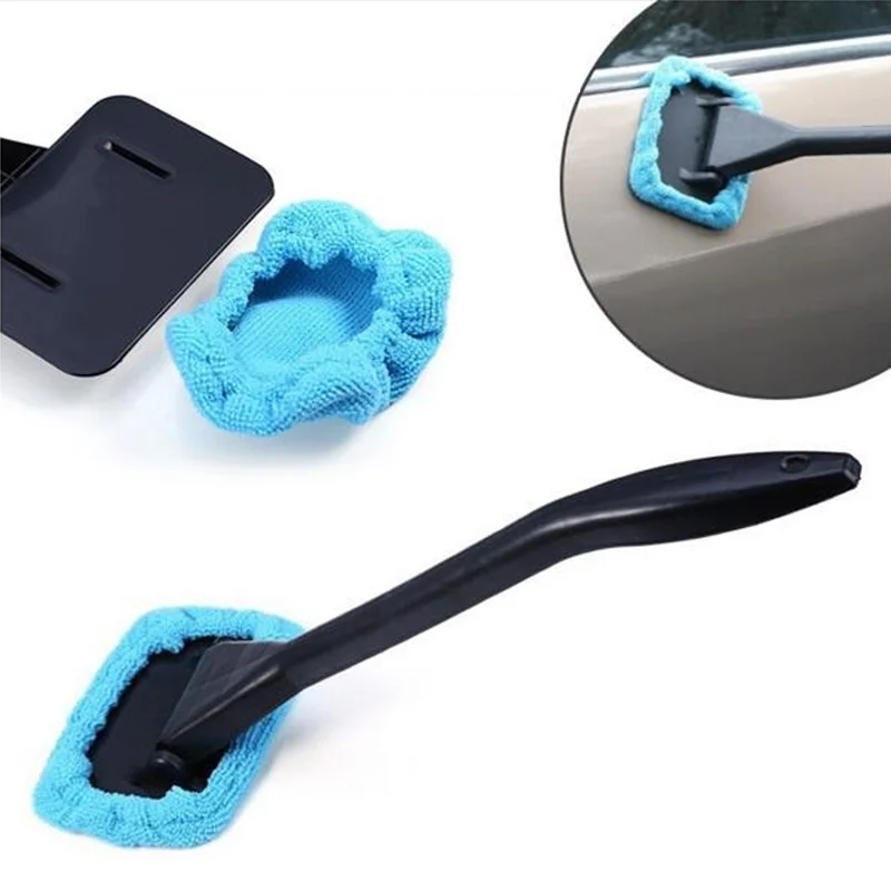 Щетка для мытья автомобиля с длинной ручкой для очистки автомобиля инструмент для протирки стекла уход за стеклом полотенце авто очиститель окон ветровое стекло микрофибра