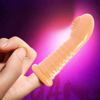 EXVOID Silicone Vibrator Finger Sleeve Sex Toys for Women Male Masturbator Finger Cover G Spot Massager Clitoris Stimulate 1