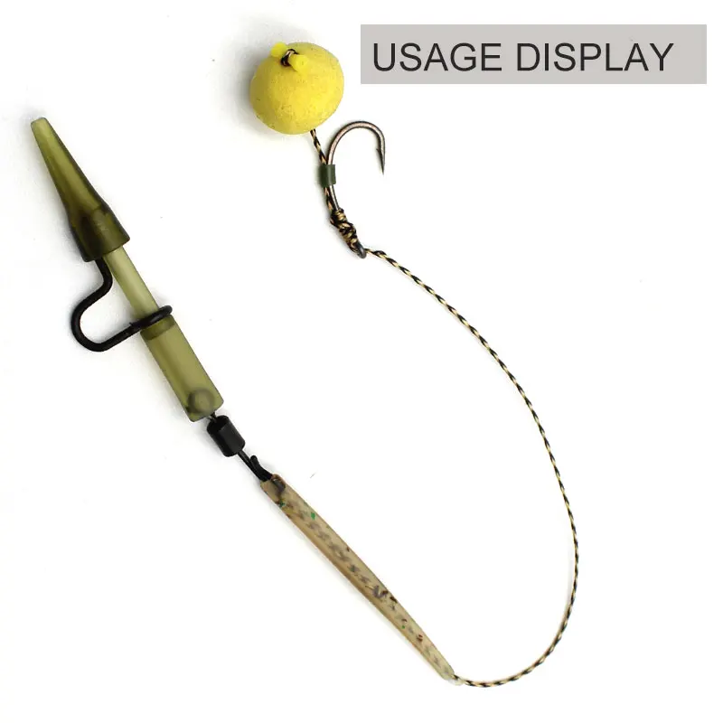 20PCS Karpfen Angeln Zubehör Heavy Duty sicherheit Blei Clip Schnell Ändern Snap Clips Karpfen Angeln Rigs Schwanz Gummi Terminal Tackle – Detail 5