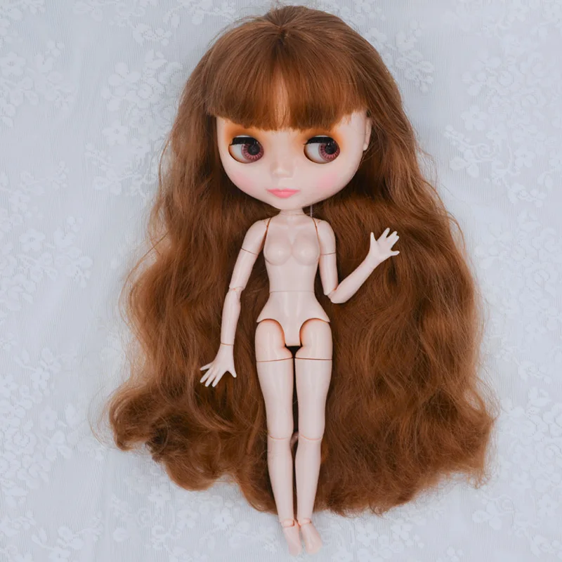 Blyth BJD кукла, Blyth кукольные Обнаженная индивидуальные матовое куклы может быть изменен макияж и платье, 12 дюймов мяч шарнирные 07 - Цвет: NBL08