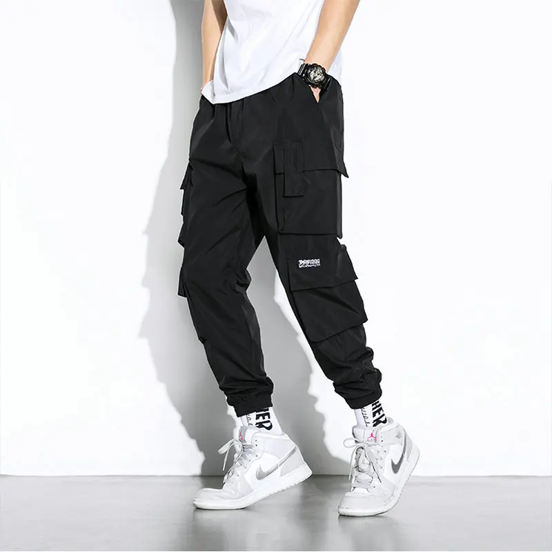

Streetwear casual joggers men harem sweatpants man harajuku side-pocket jogging pants men ankle-length women's pants