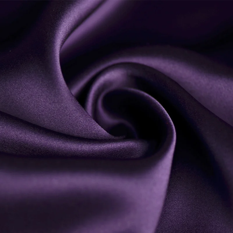 dark purple Хорошее качество, настоящая Ширина шелковой ткани 114 см, шелковая ткань для шитья, летнее платье/рубашка/шарф, шелковая ткань - Цвет: dark purple