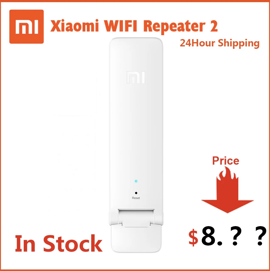 

Original In Stock Xiaomi WIFI Repeater 2 Amplifier Extender 2 Universal Repitidor Wi-Fi Extender 300Mbps 802.11n Wireless