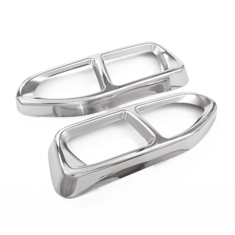 

2pcs Exhaust Cover Trim For BMW 7 Series G11 G12 730 740 750li 2016-18 M Sport VERSION Model Stainless Steel Car Accessory