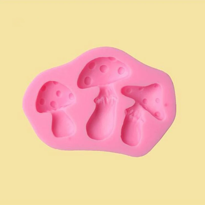 Mushroom Shape Silicone Fondant Soap 3D Cake Mold Cupcake Jelly Candy Chocolate Decoration Baking Tool Moulds | Дом и сад