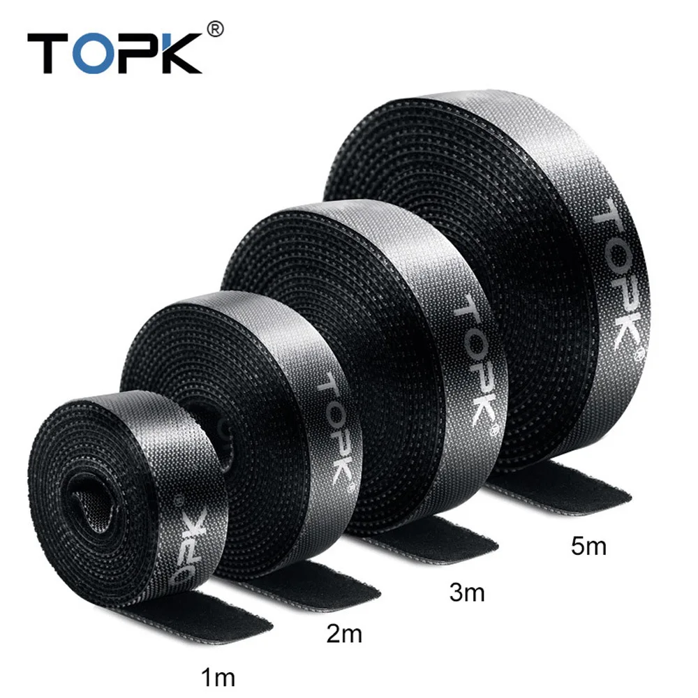 

TOPK Velcro Earphones Data Cable Storage Buckle Charging Cable Organizing Tied Tie Computer Beam Set Cord Manager