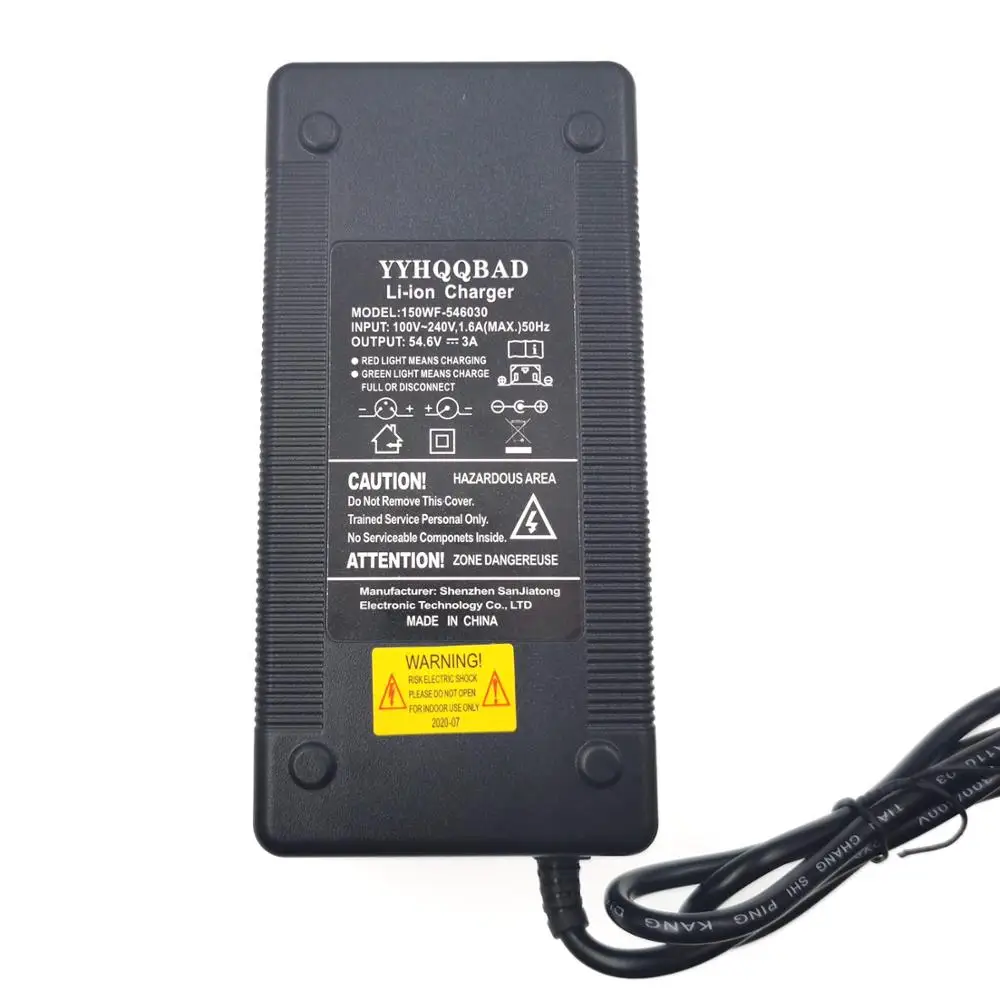 Carregador de Bateria de Lítio Carregador de Bateria para 13 Li-ion Bicicleta Elétrica Eu-walk Urban2 Frete Grátis 54.6v 3a s 48v - Image 2