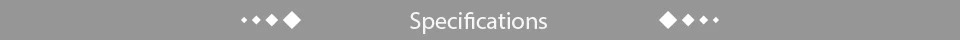 specifications