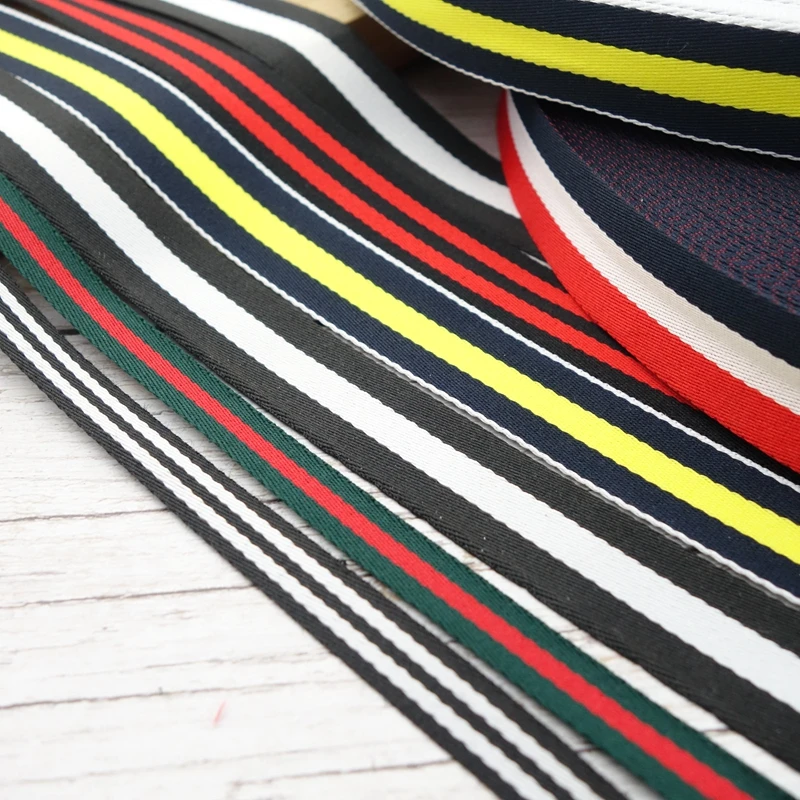 3/4" 20mm 5m striped ribbon garment accessories decorative stripes decorative belt