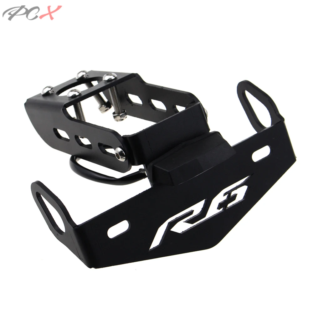 

Fit for YAMAHA YZF-R6 YZF R6 2008-2019 Fender Eliminator Registration Plate Bracket License Plate Holder Led Lights