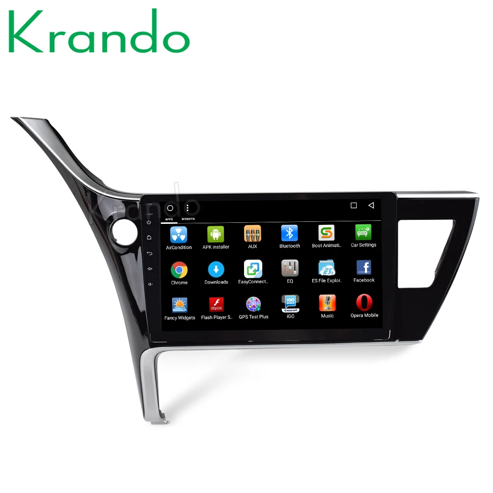 Perfect Krando Android 8.1 10.1" IPS Touch screen multimedia system for TOYOTA COROLLA 2017 radio player gps navigation wifi Bluetooth 2