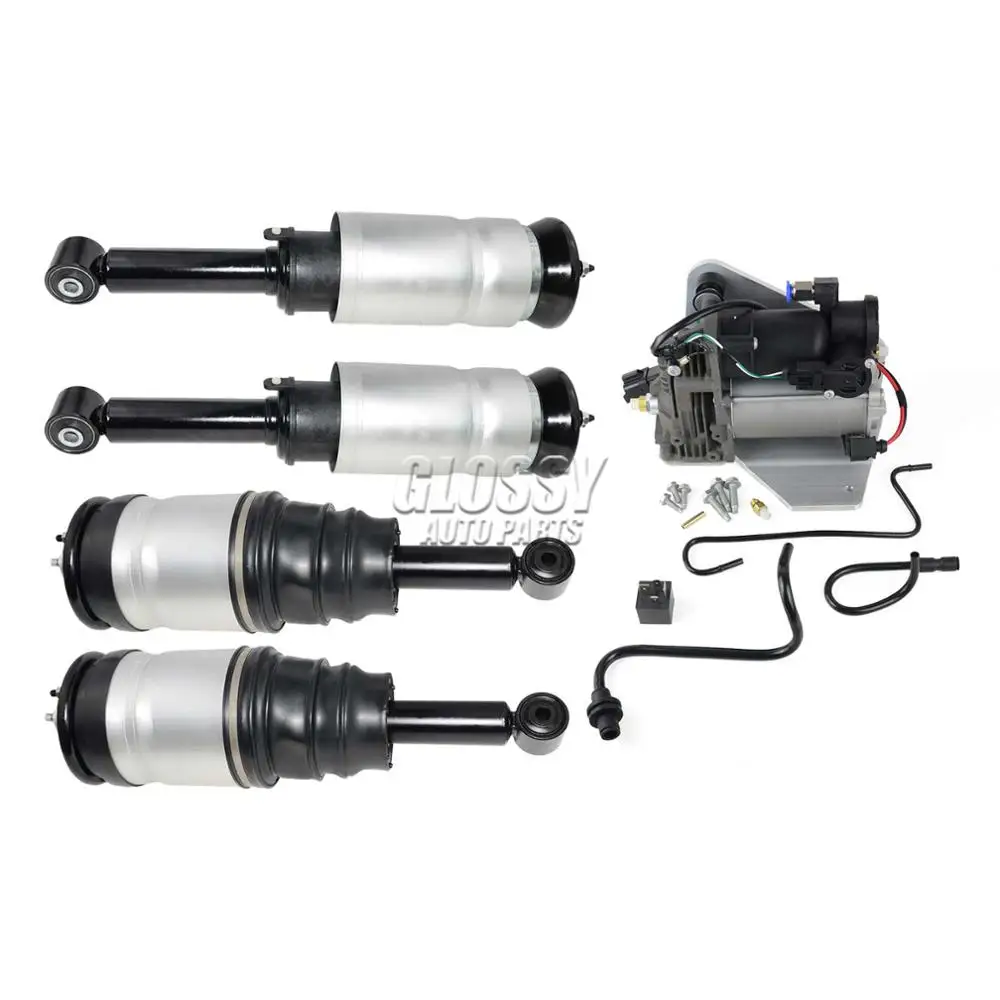 

AP03 5PC Air Suspension Struts+Compressor for Land Rover Discovery 3 4 Range Rover Sport RNB501180 RPD501030 RPD501110 LR023964
