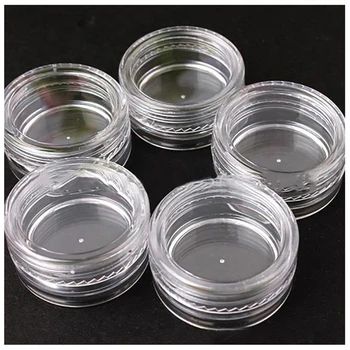 

New 10pcs Mini Refillable Bottles Cosmetic Empty Jar Acrylic Pot Eyeshadow Acrylic Makeup Bottle Jar Face Cream Box Container