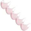 5pcs Ice Silk Cotton Face Mask For Adult Reusable Mascarillas Face Protect Mask Breathable Outdoor Solid Mouth Cover Masks 6