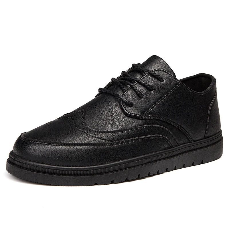 elegant leather men casual shoes fashion office work male footwear italian designer comfortable mens brogue oxford shoes for men (5)