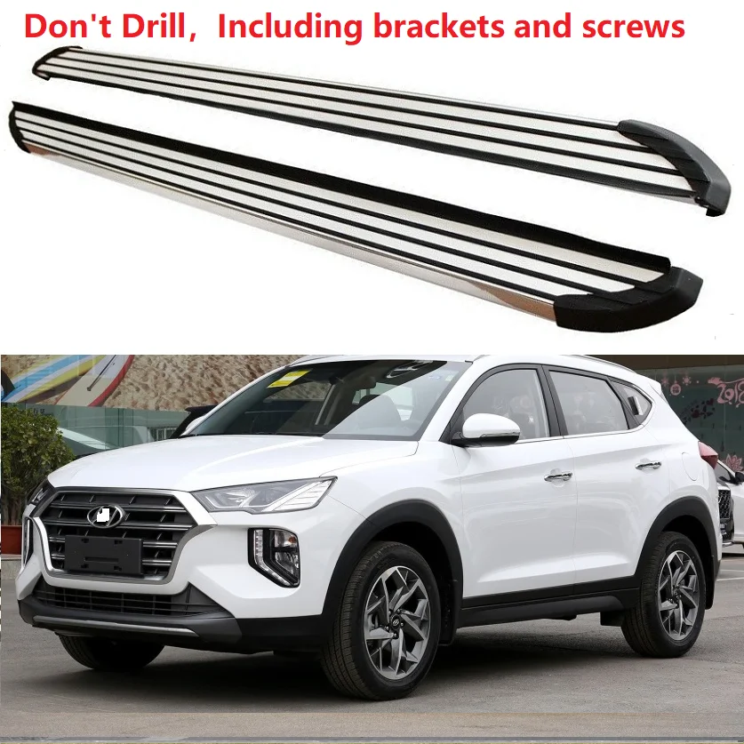 Алюминий для hyundai все новые Tucson бег доска шаг в сторону Nerf бар педаль