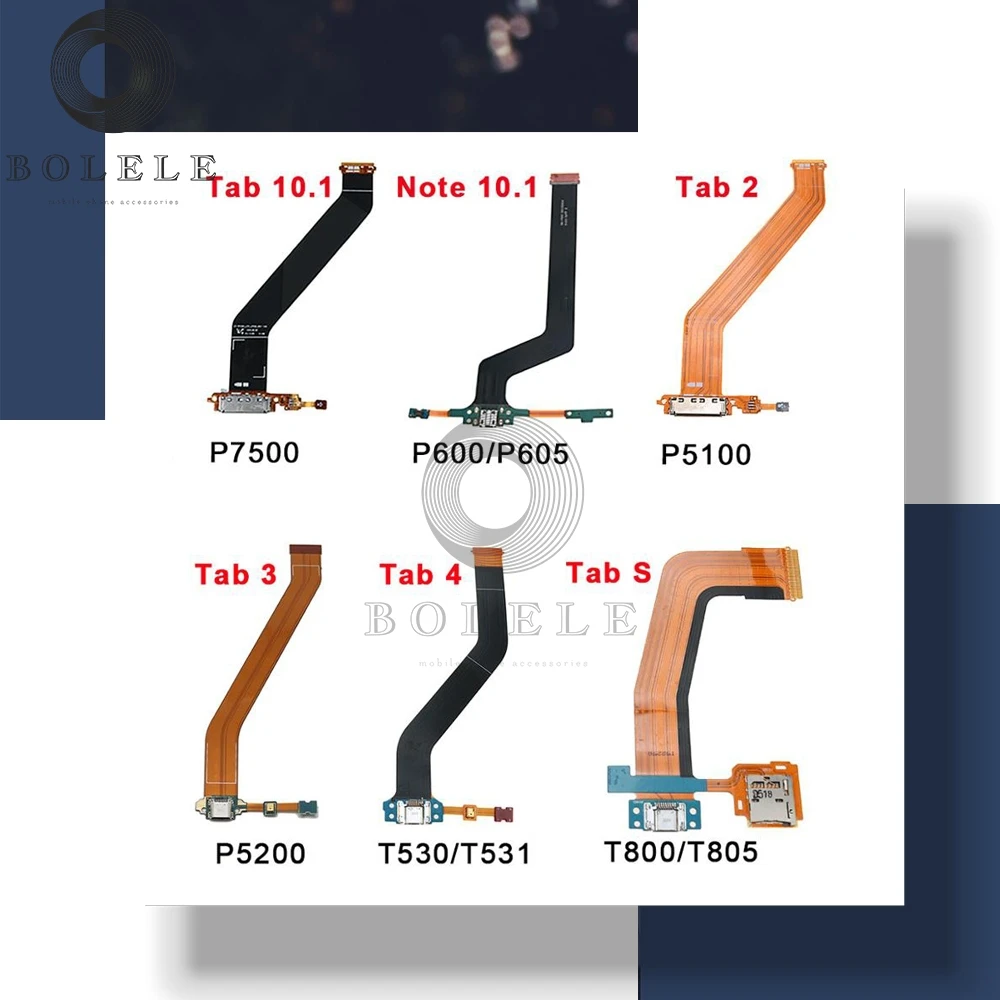 Для Samsung Galaxy Tab 2 3 4 S c P600 P5100 T800 T801 P5200 T530 N8000 USB-коннектор для зарядного устройства