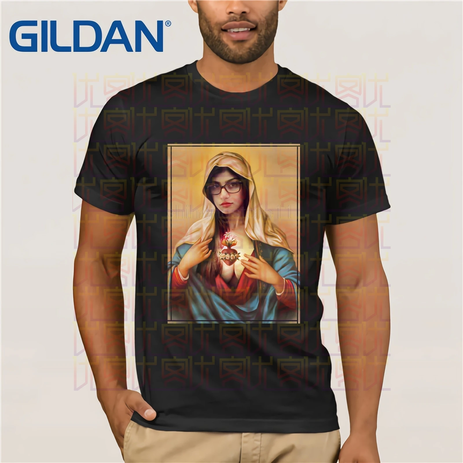 2020 New Summer T shirt Virgin Mia Khalifa T Shirt Creative Harajuku 