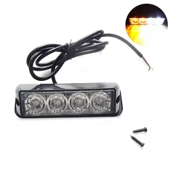 

12-24V 4 LED Car Side Lights DIY Multipurpose Glow Lamp for Car Repair Parts W91F