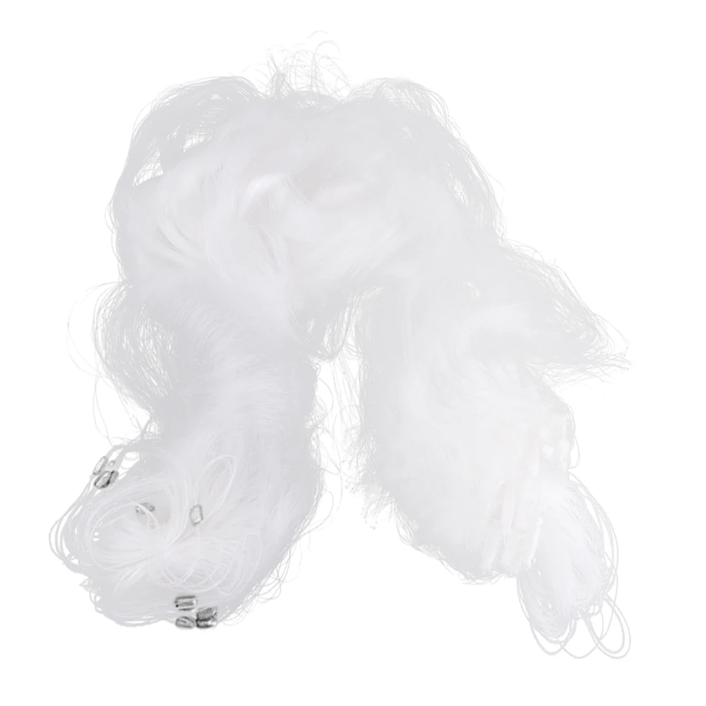 50m 3 Layer Fishing Fish Mesh Trap Nylon Clear with Float Monofilament Fishing Gill Net Gillnet Trap Fishing Nets Tackles Pesca