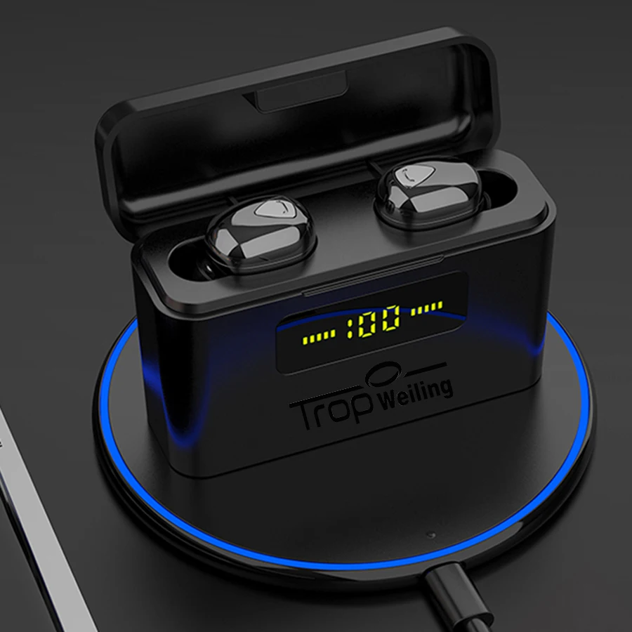 

Tws Waterproof Sport Earbuds Gaming Headset Attraction Bluetooth Earphone HiFi Bass Sound Wireless Earbuds Cordless Dual Headset