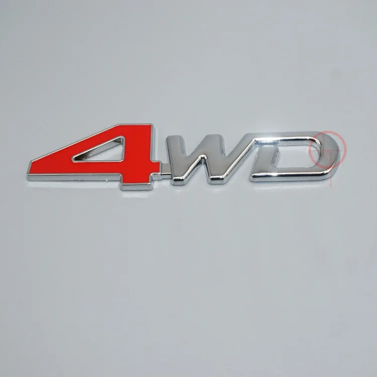 Автомобильный крутой металлический автомобильный стикер 4WD металлический логотип для автомобиля Наклейка s Эмиссионный стандарт модифицированный только четырехколесный привод автомобиля логотип