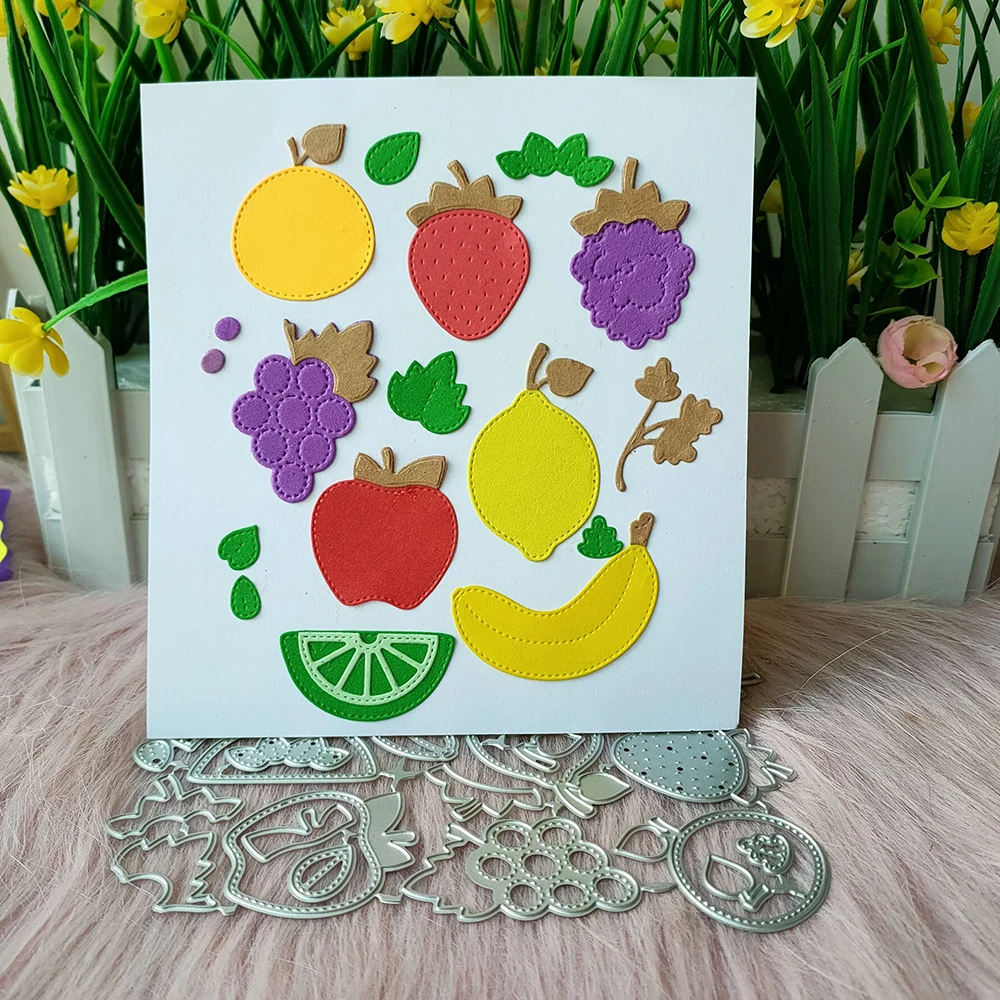 

New Fruits metal cutting die mould scrapbook decoration embossed photo album decoration card making DIY handicrafts