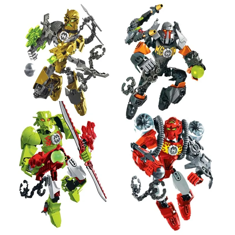

ROCKA BULK Hero Factory 3.0 Series Furno Bulk Diy Blocks Collection Compatible Sermoido Bionicle Robot Model Toys For Kids Gift
