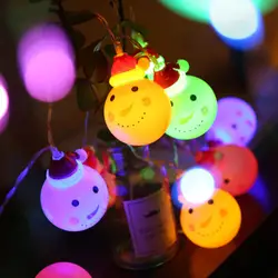 Снеговик, светодиодные гирлянды, Санта, СВЕТОДИОДНЫЙ Красочный Рождественский светильник, домашний сад, крытый, вечерние, Свадебный