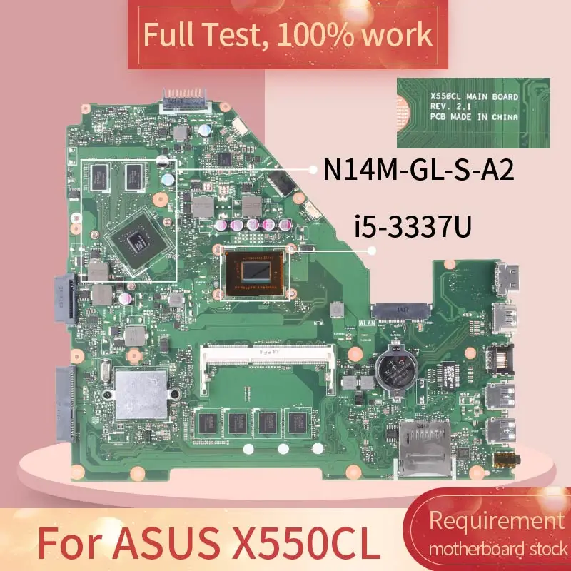 Ноутбук X550CL планшетофон X550CC A550C R510C GT720M REV.2.1 SR0XL планшетофон|Материнские платы для