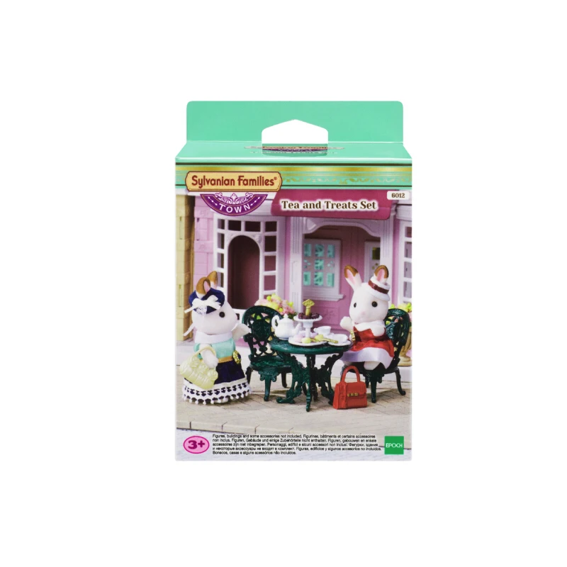 Sylvanian Families Dollhouse Scenes Accessories Town Series Tea and Treats Set No Figure Girl Gift New in Box 6012 2