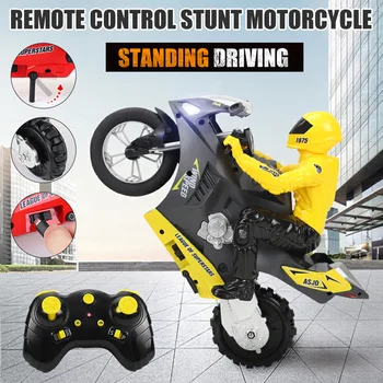 

Mini Motorcycle Toy Kids Electric Remote Control RC Motorcycle 2.4Ghz Racing Motorbike Toys for Children FJ88