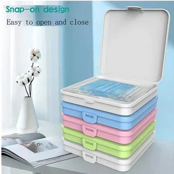 

Mask Storage Box mask holder Portable Dust-Proof Moisture-Proof Children's Student Mask Box Available in multiple colors 821