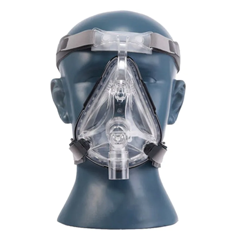 CPAP маска для носа, респиратор для сна и храпа, ремешок и головной убор для сна и храпа, силикагель, маска для лица - Цвет: FM1-L