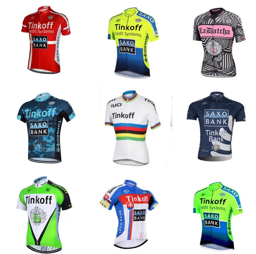 

2020 styles Short Sleeve Tinkoff cycling jersey ropa ciclismo saxo bank cycling clothing maillot ciclismo MTB bike clothing tops