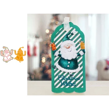 

Dancing Santa Die Cuts For Card Making 2020 Joyful Santa In Christmas Metal Cutting Dies For Scrapbooking And DIY Crafts Cards