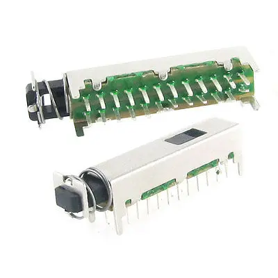 

5 Pcs x Panel PCB 8PDT 8P2T Momentary Push Button Switch 24 Pin DIP 0.5A 50V DC