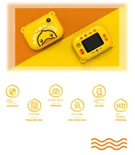 

1200W Pixelslittle Yellow Duck Digital Camera Toy Kids Polaroid Camera with Thermal Photo Paper Camera for Birthday Gifts