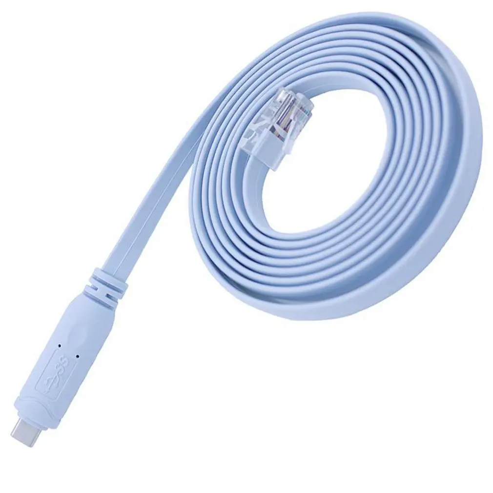 Кабель USB/type-C к RJ45 кабель USB к последовательному/Rs232 консольный кабель переключения для Cisco Route USB2.0 интерфейс к RJ45 кристалл головной линии - Цвет: Type-C